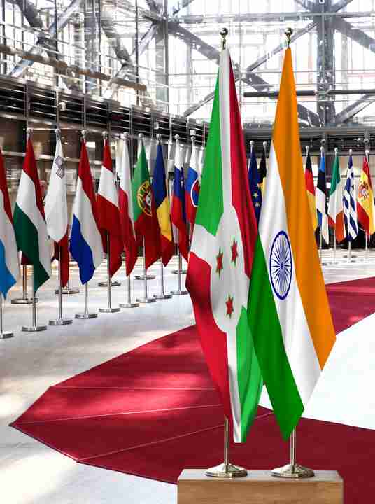 Burundi India Flags