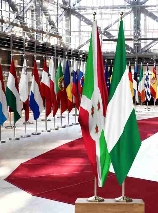 Burundi Nigeria Flags