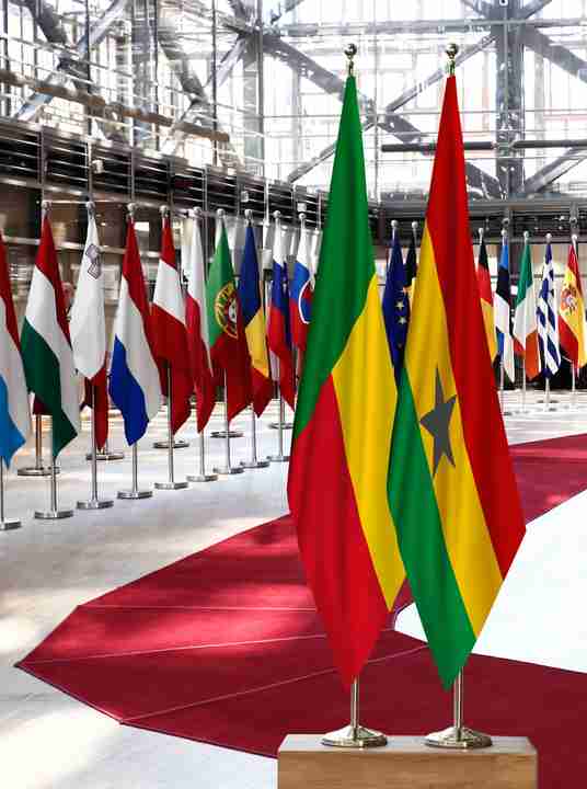 Benin Ghana Flags