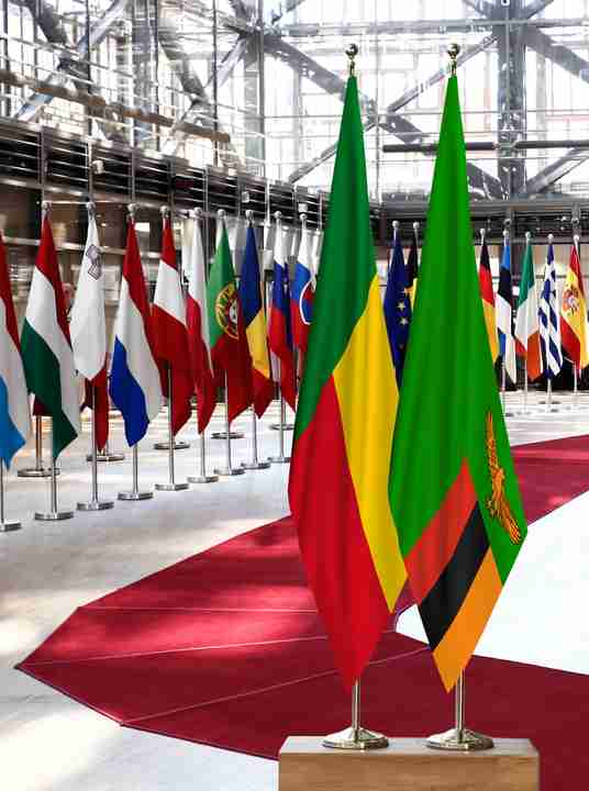 Benin Zambia Flags