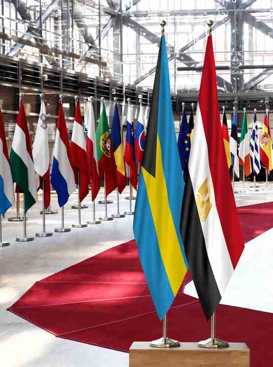 Bahamas Egypt Flags