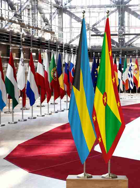 Bahamas Grenada Flags