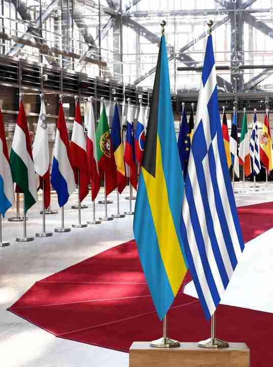 Bahamas Greece Flags