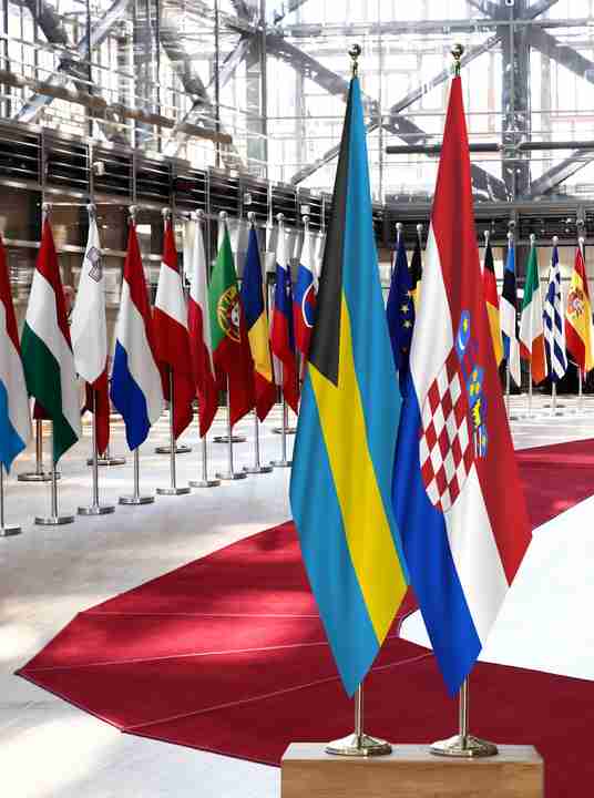 Bahamas Croatia Flags