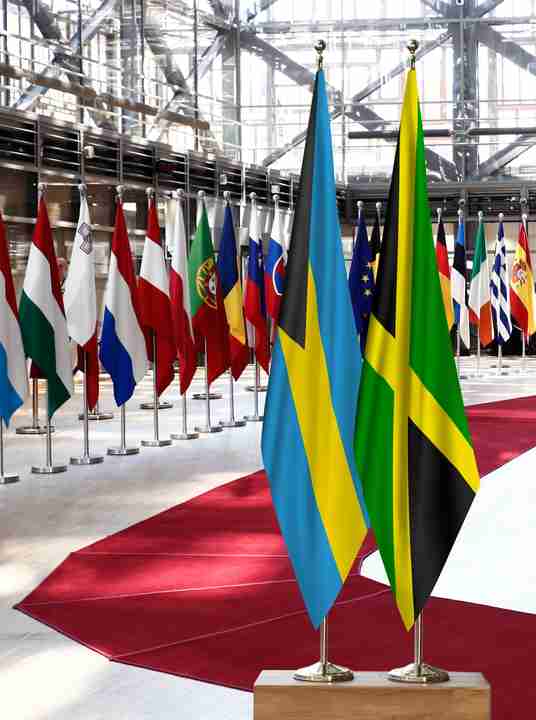 Bahamas Jamaica Flags