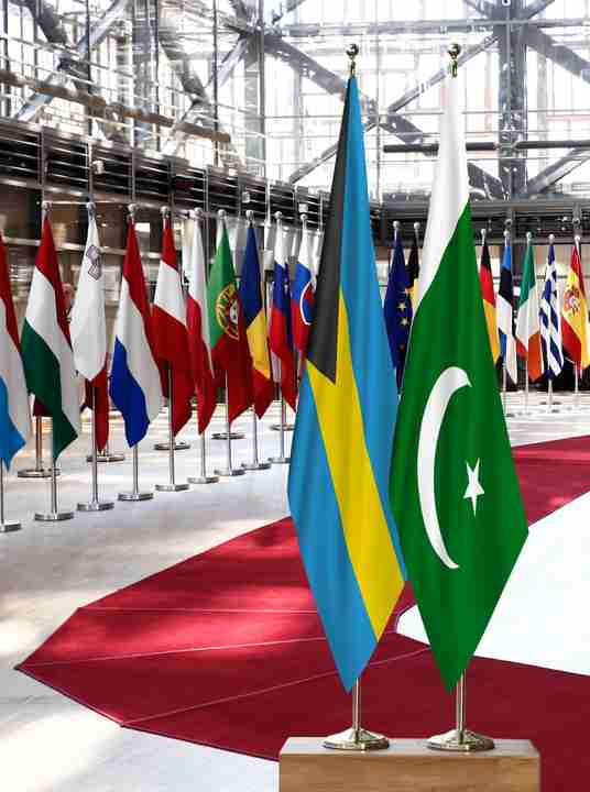 Bahamas Pakistan Flags