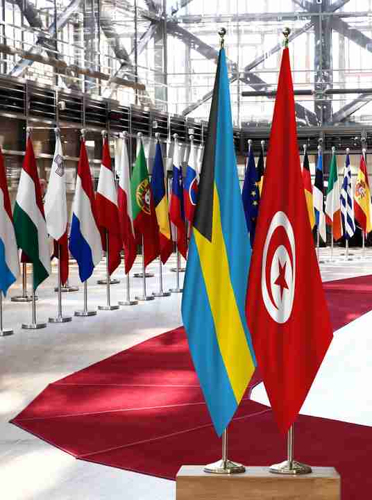 Bahamas Tunisia Flags