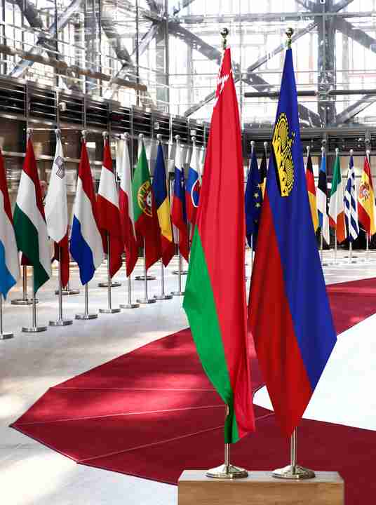 Belarus Liechtenstein Flags