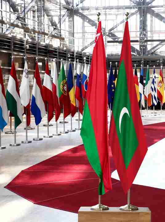 Belarus Maldives Flags