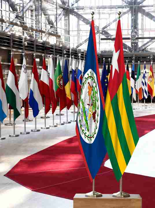 Belize Togo Flags