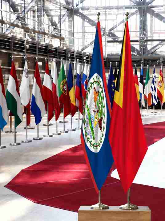 Belize Timor-Leste Flags