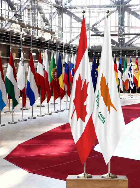 Canada Cyprus Flags
