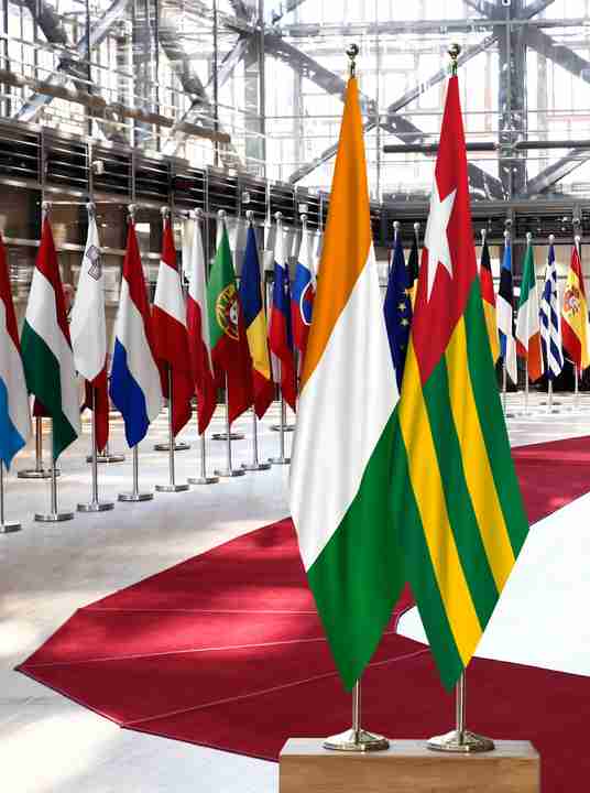 Côte d'Ivoire Togo Flags