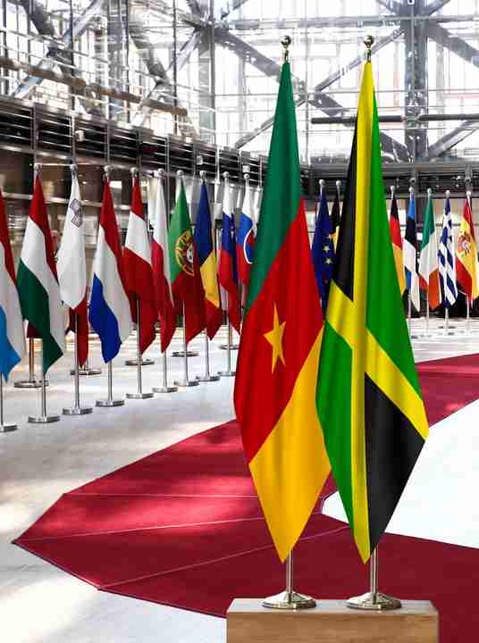 Cameroon Jamaica Flags