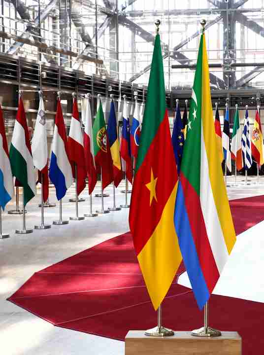 Cameroon Comoros Flags