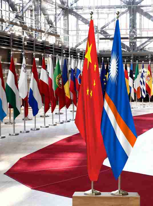 China Marshall Islands Flags