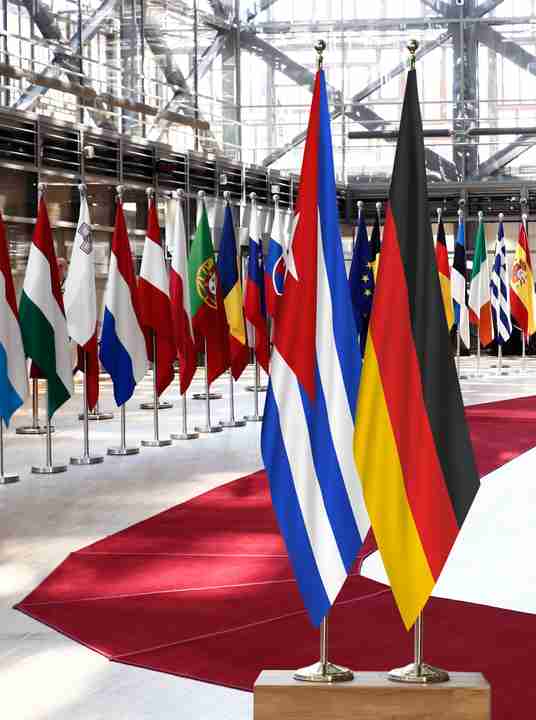 Cuba Germany Flags