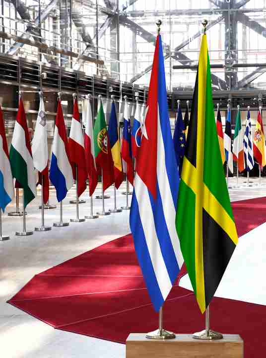 Cuba Jamaica Flags