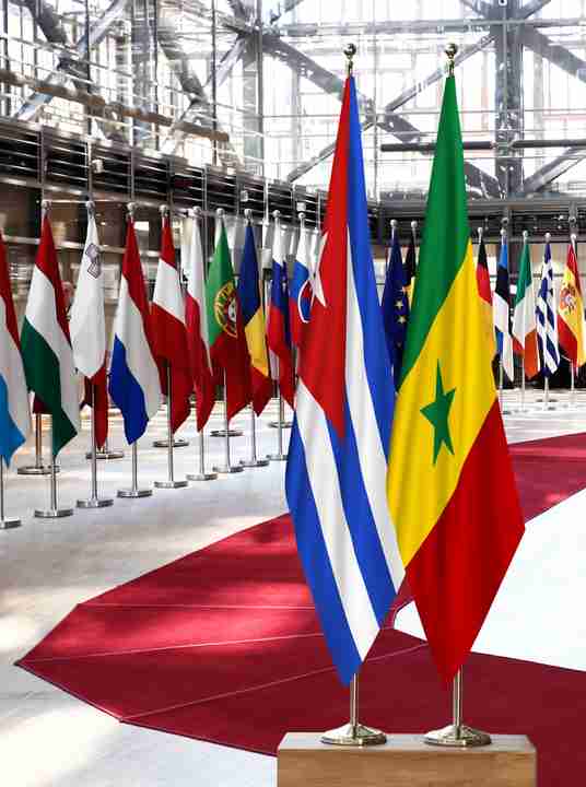 Cuba Senegal Flags