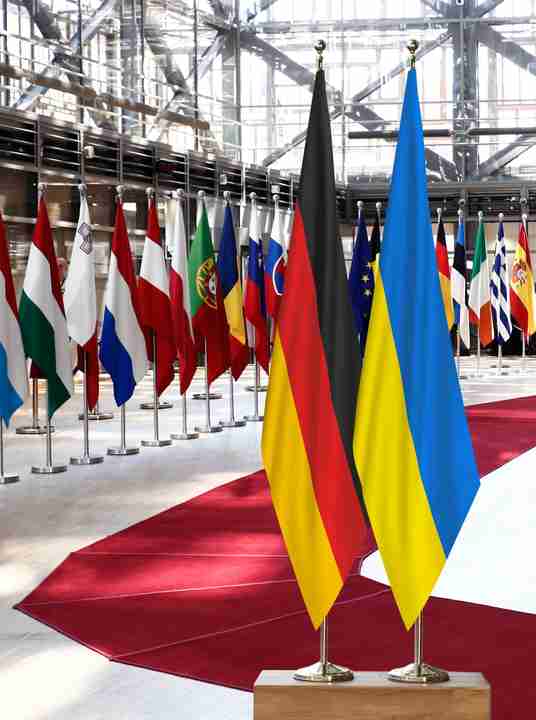 Germany Ukraine Flags