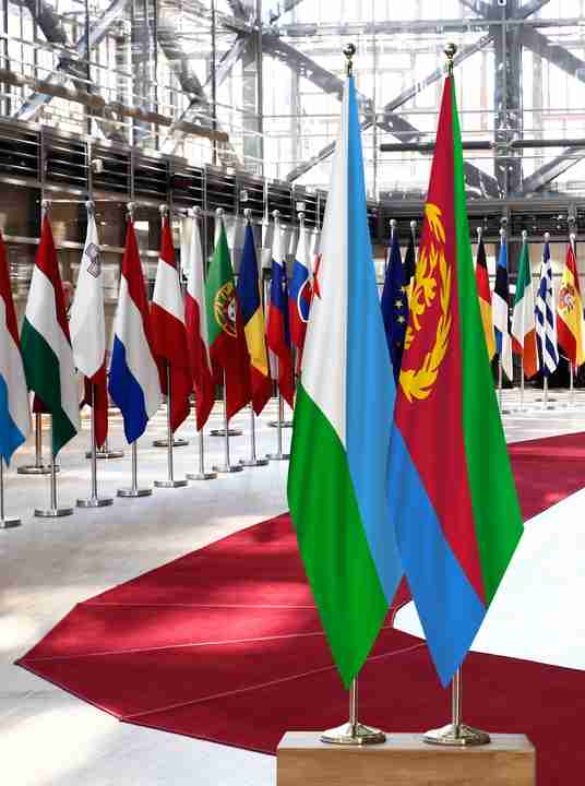 Djibouti Eritrea Flags