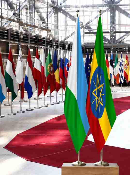 Djibouti Ethiopia Flags