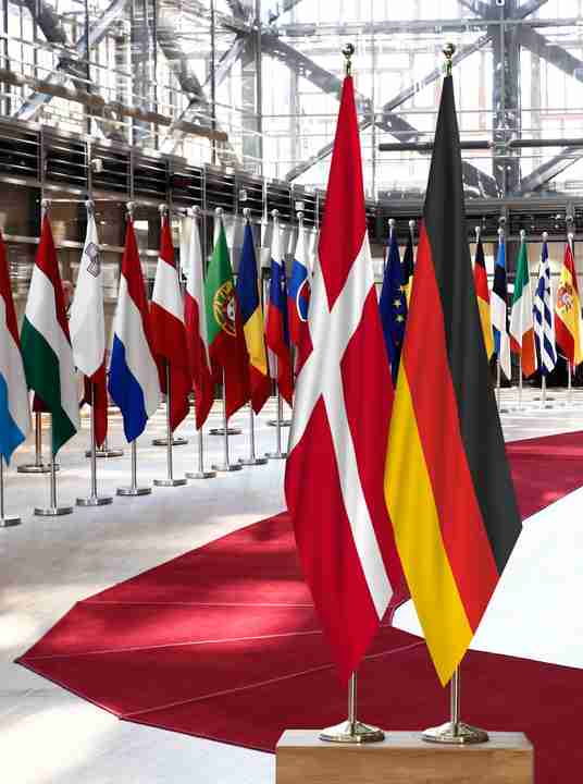 Denmark Germany Flags