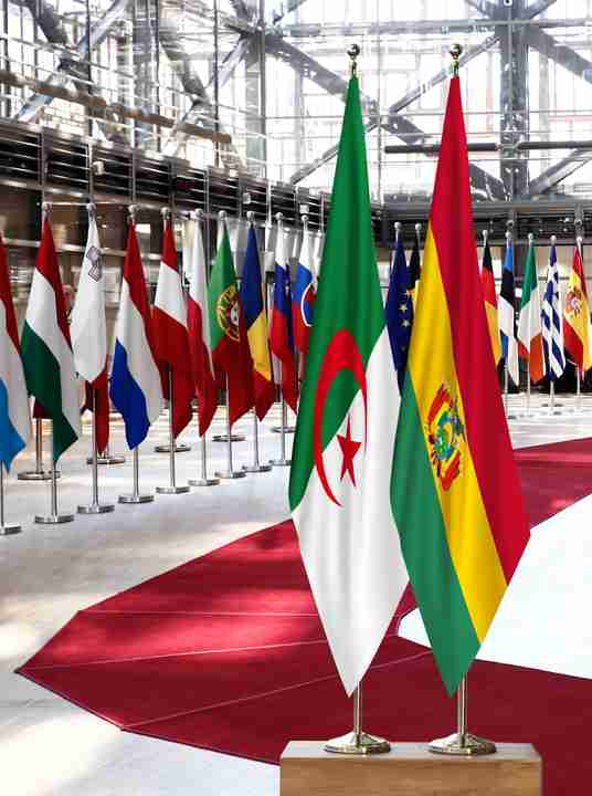 Algeria Bolivia Flags