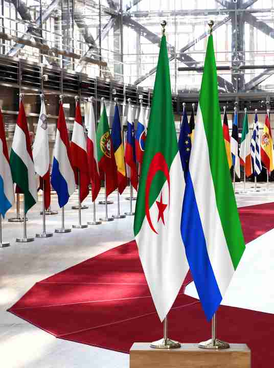 Algeria Sierra Leone Flags