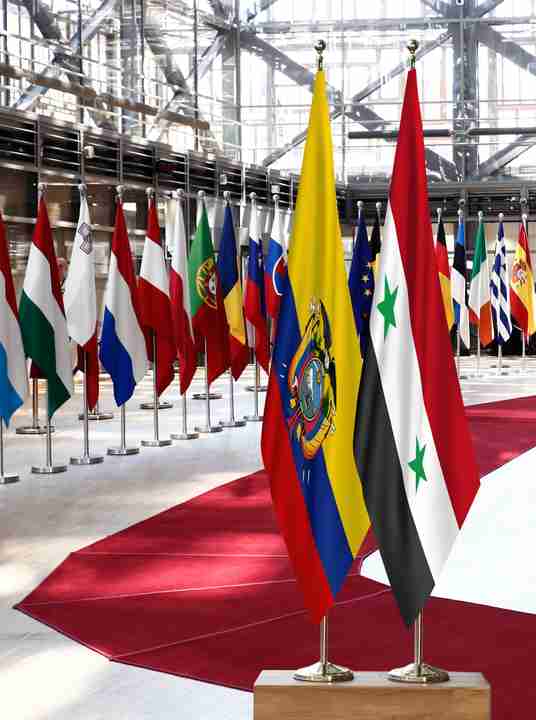 Ecuador Syria Flags