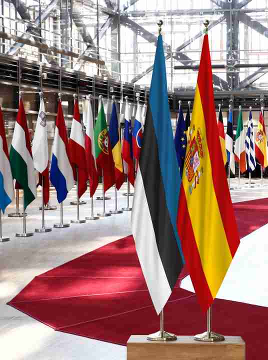 Estonia Spain Flags