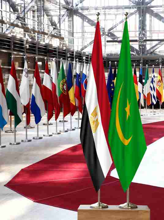 Egypt Mauritania Flags