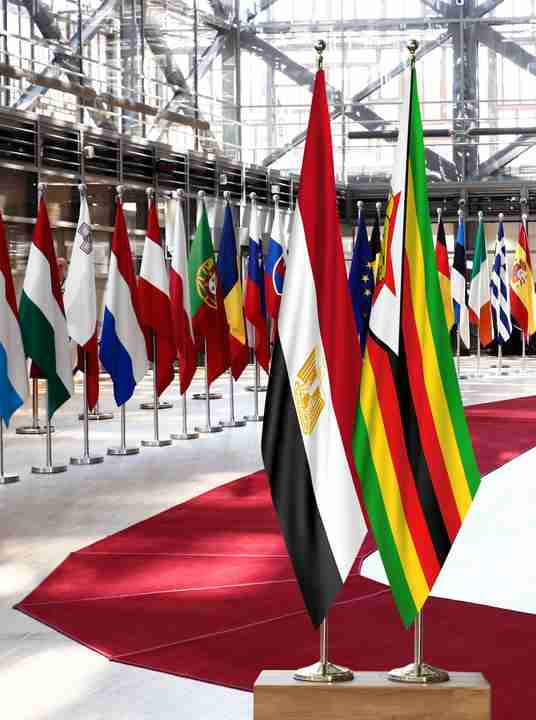 Egypt Zimbabwe Flags
