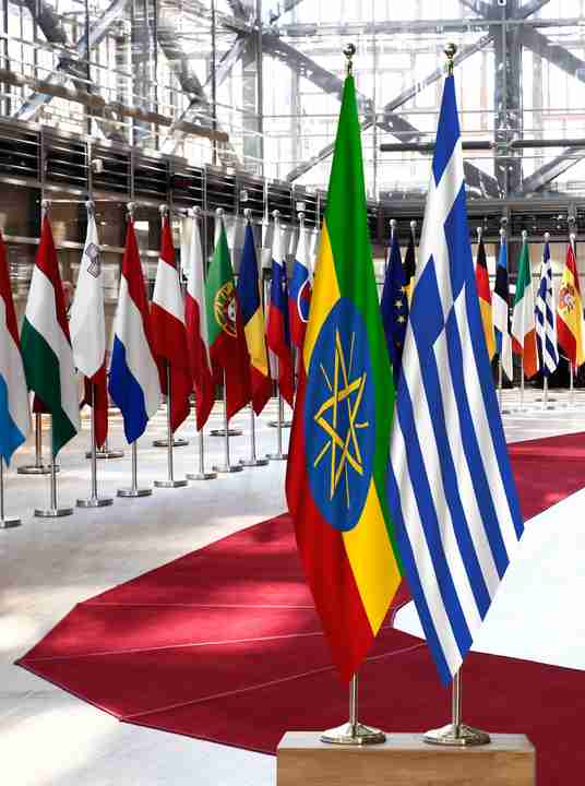 Ethiopia Greece Flags