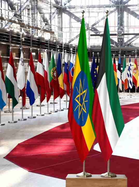 Ethiopia Kuwait Flags