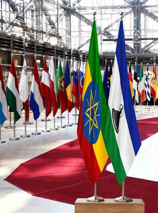 Ethiopia Lesotho Flags