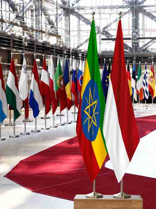 Ethiopia Monaco Flags