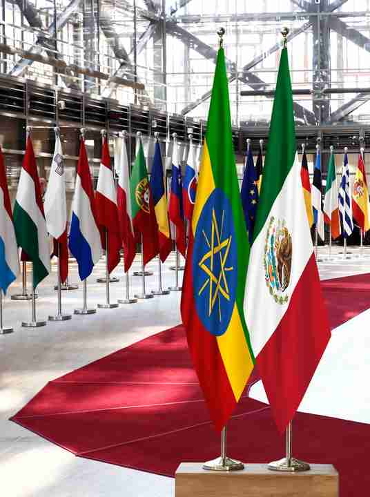 Ethiopia Mexico Flags
