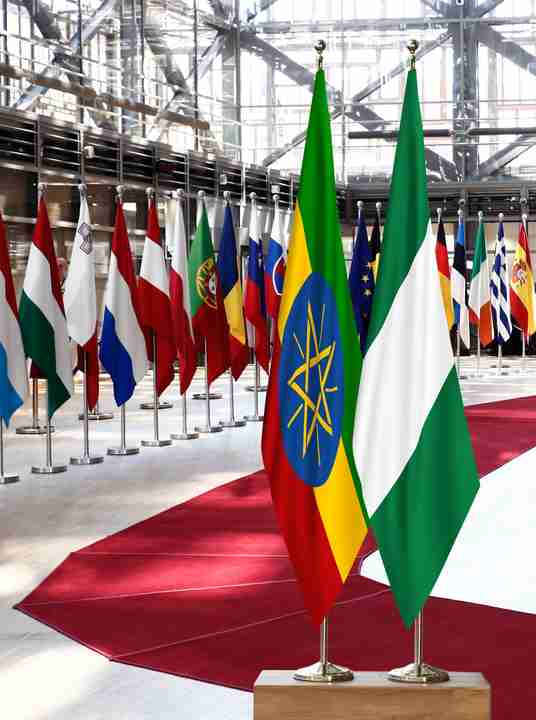 Ethiopia Nigeria Flags