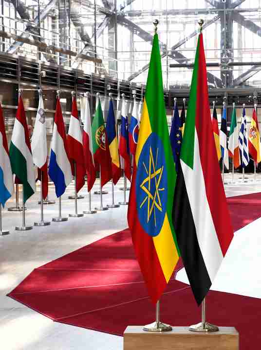 Ethiopia Sudan Flags