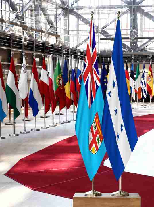 Fiji Honduras Flags