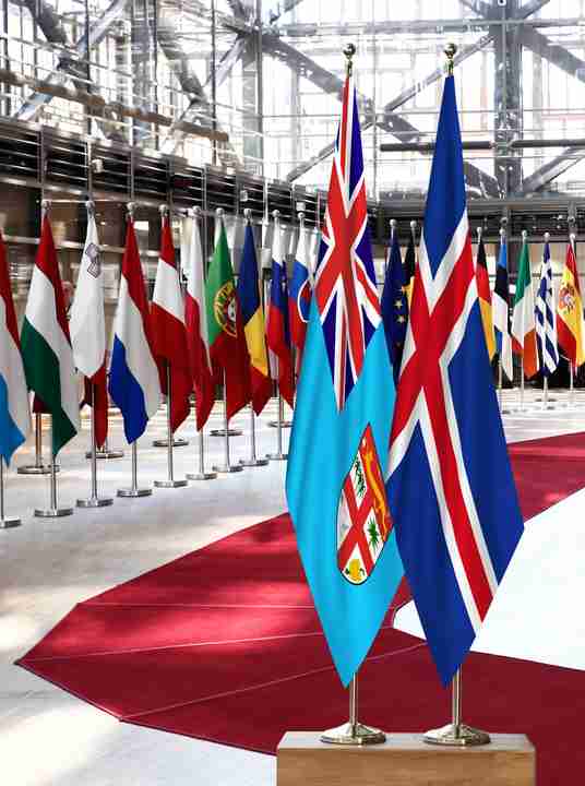 Fiji Iceland Flags