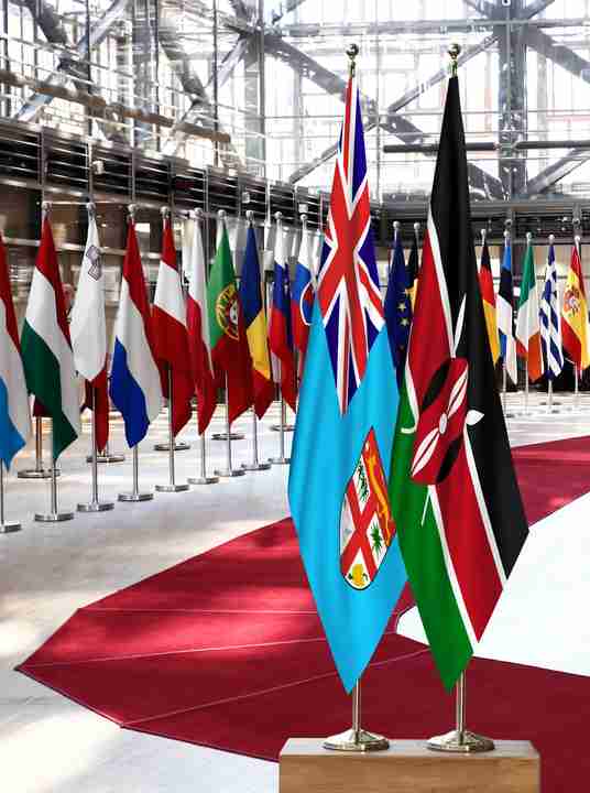 Fiji Kenya Flags