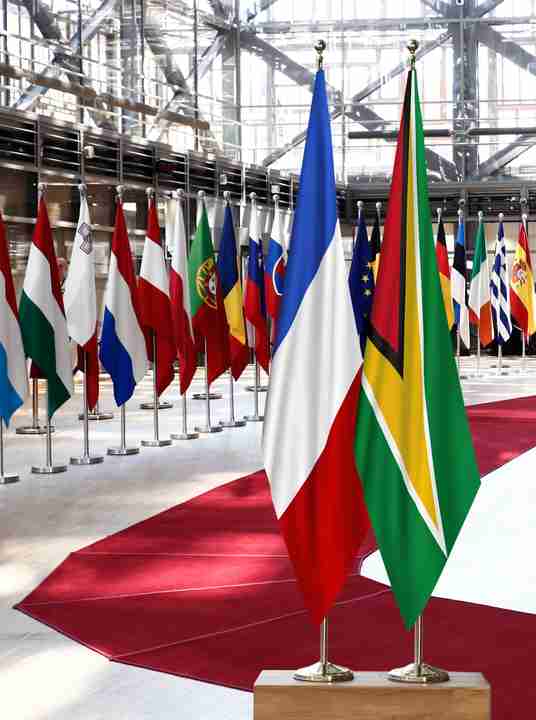France Guyana Flags