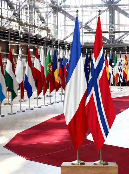 France Norway Flags