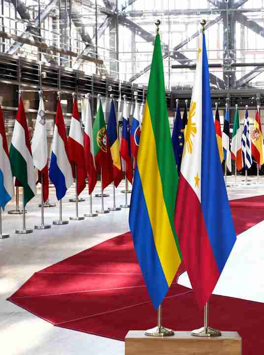 Gabon Philippines Flags