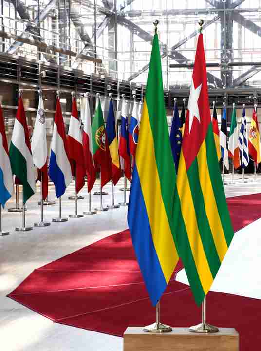 Gabon Togo Flags
