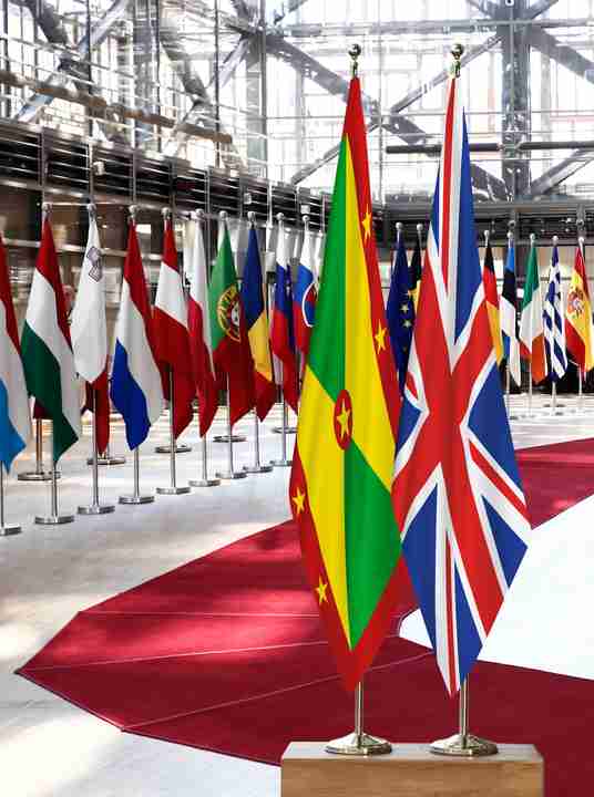 Grenada United Kingdom Flags