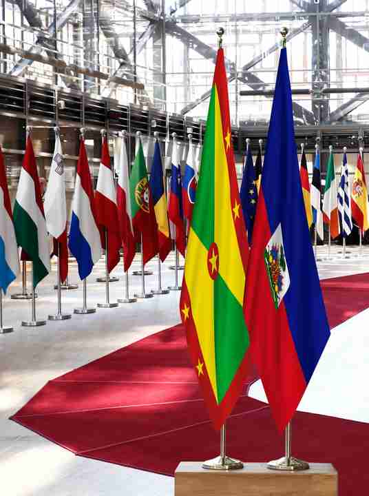 Grenada Haiti Flags