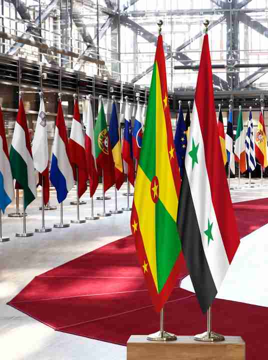 Grenada Syria Flags